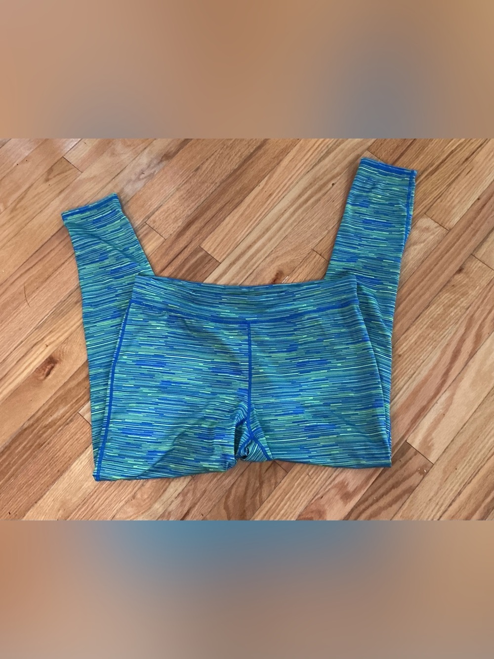 Everlast Blue and Teal Striped Women’s Leggings DP